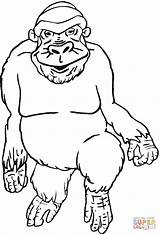Gorilla 19 coloring Page  Free Printable Coloring Pages sketch template