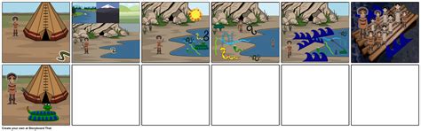 Native American Flood Myth Storyboard by biggsjac