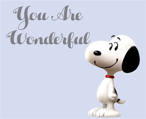 You Are Wonderful in 2021 | Snoopy love, You are wonderful, Snoopy and friends