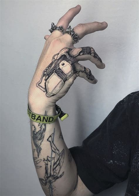 Mech-1 | Cyborg tattoo, Mechanic tattoo, Hand tattoos