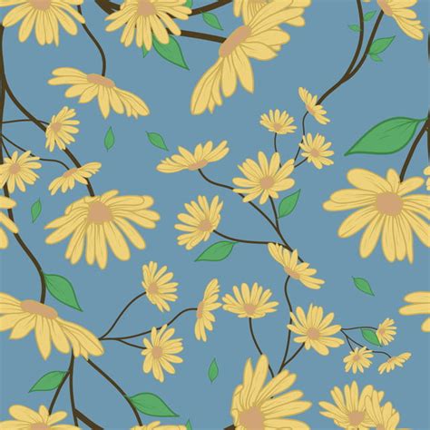 Floral Seamless Pattern Background, Pattern, Nature, Seamless Background Image And Wallpaper for ...