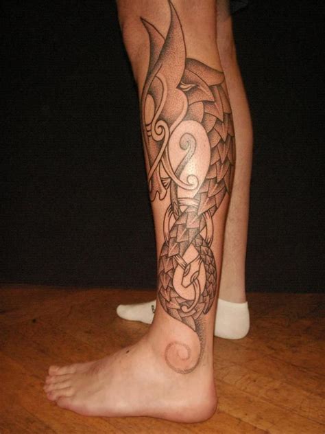 Pin Dragon Calf Tattoos on Pinterest | Calf tattoo, Tattoos, Dragon tattoo calf