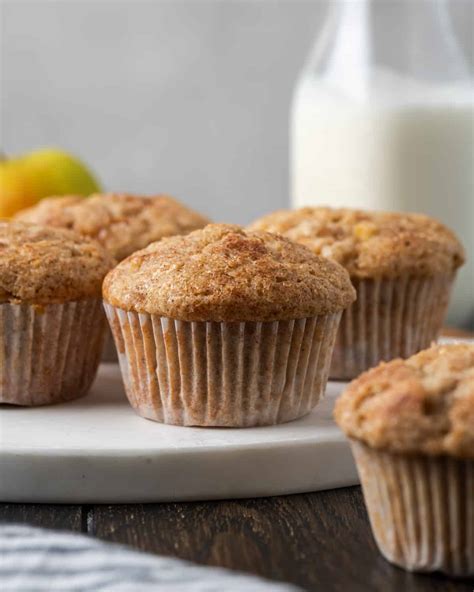 Easy Apple Banana Muffins (GF) - Well Fed Baker