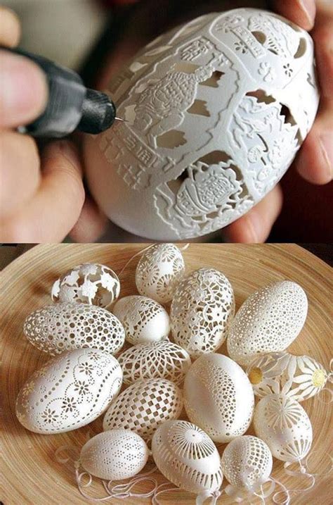 Exquisitely carved eggshells.. How amazing is this? 😲 created by ...