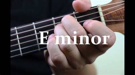 E minor guitar chord finger position (How to make a chord?) - YouTube