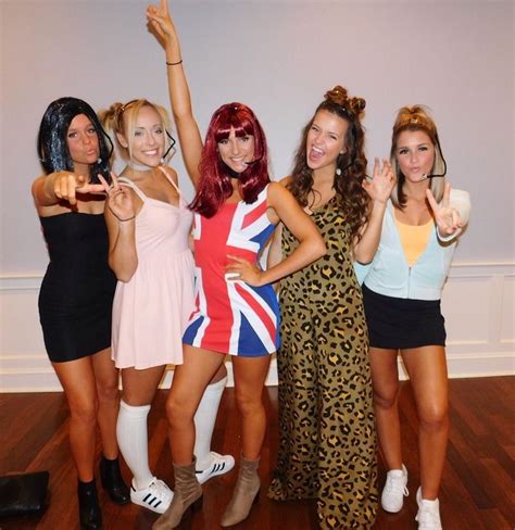 spice girls... #costume #halloween #spicegirls #groupcostume #squadup #poshspice #babyspice # ...