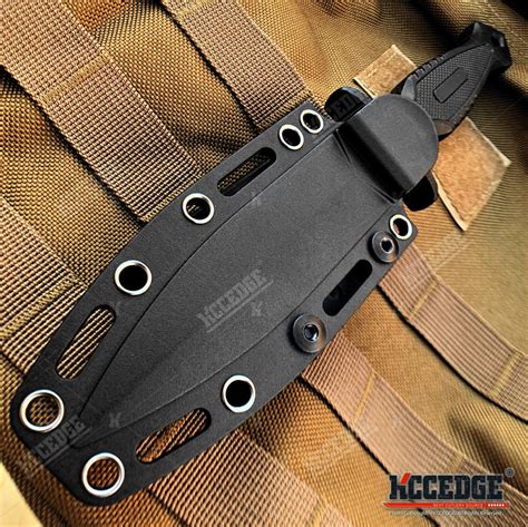 9" Fixed Blade Knife With Kydex Sheath And Molle Compatible Sheath Att ...