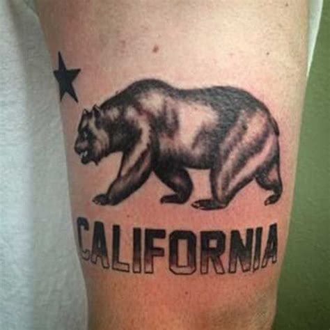 California State Flag Tattoo