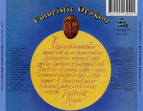 Musicotherapia: T.Rex - Futuristic Dragon (1976)