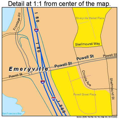 Emeryville California Street Map 0622594