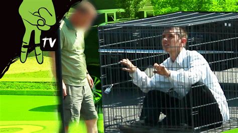 Blow Up Guys - Dog Cage Prank - YouTube