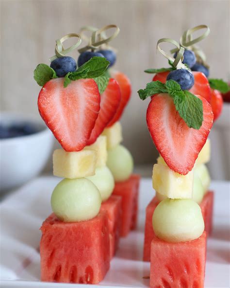 Chef Ani | Fruit Kabobs with Pear Cream | Recipe | Fruit kebabs, Fruit platter designs, Fruit buffet