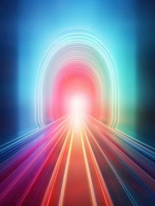 Rainbow Colored Tunnel Minimalist Background Wallpaper Image For Free ...