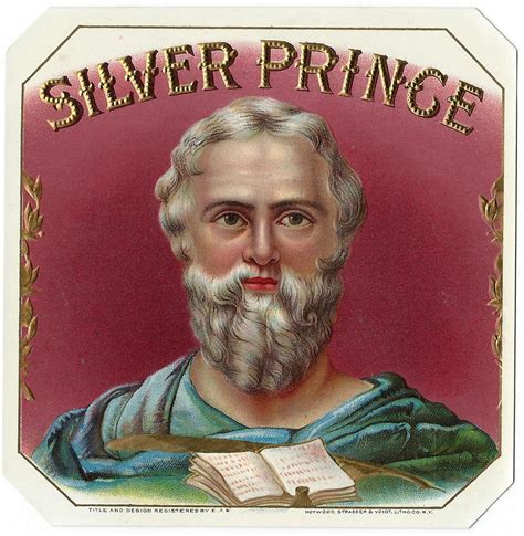 Vintage Silver Prince Cigar Box Label, Embossed And Gilded… | Flickr