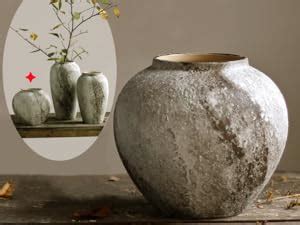Amazon.com: Denique Rustic Ceramic Flower Vase, Vintage Tall Floor Vase Farmhouse Decor, Large ...
