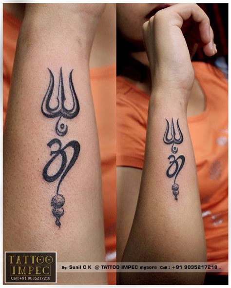 Details 90+ about om trishul tattoo on hand best - Billwildforcongress