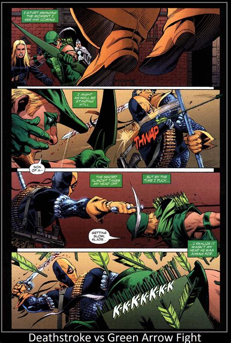 Deathstroke vs Green Arrow fight by KeybladeMagicDan on DeviantArt