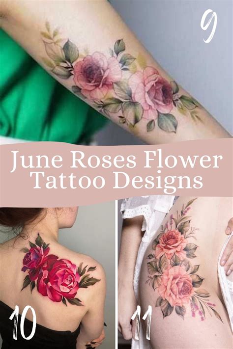 June Birth Flower Tattoos {The Rose} - Tattoo Glee