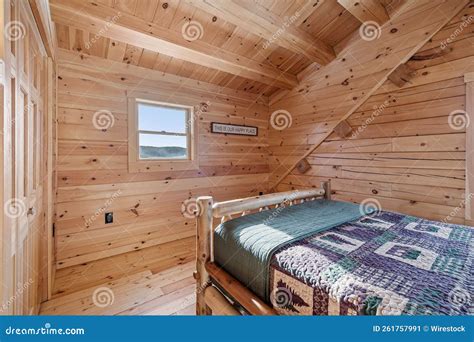 Room Interior of Log Cabin in Mountains Stock Image - Image of wall, home: 261757991