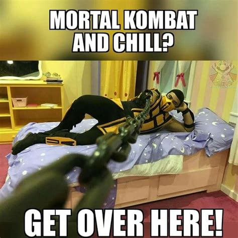 Mortal Kombat and chill? GET OVER HERE! | Mortal kombat memes, Mortal kombat comics, Mortal kombat