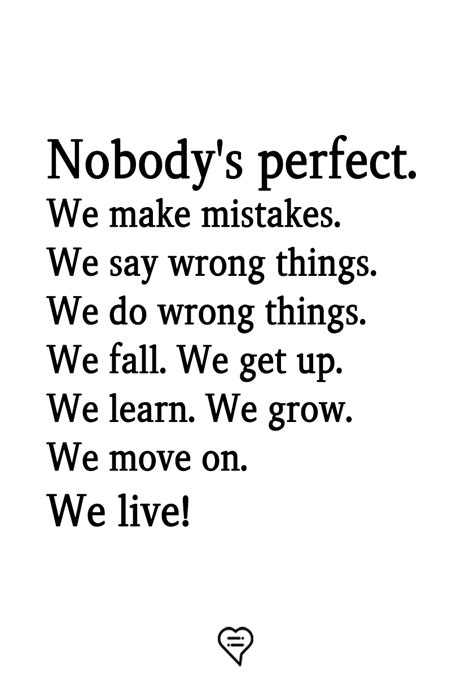 Nobody’s perfect. Everyone makes mistakes. | Learning from mistakes ...