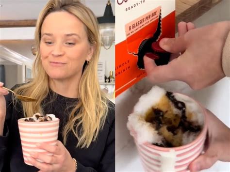 Reese Witherspoon sparked a hygiene debate online after eating snow ...