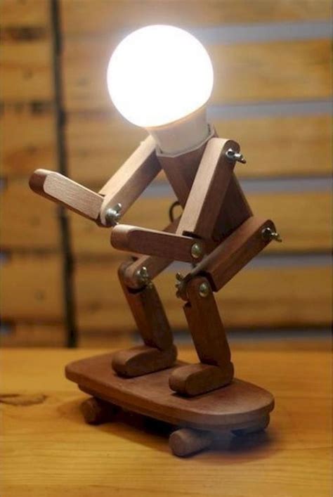 30 AMAZING DIY WOODEN LAMPS DECORATING IDEAS | Desain lampu, Lampu meja, Kap lampu