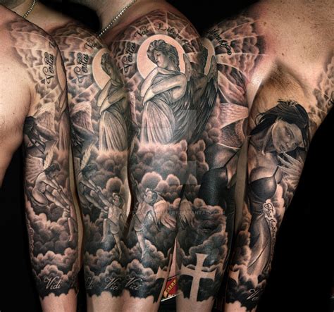 'Angels in the Clouds' by BiagiosTattooGallery on DeviantArt