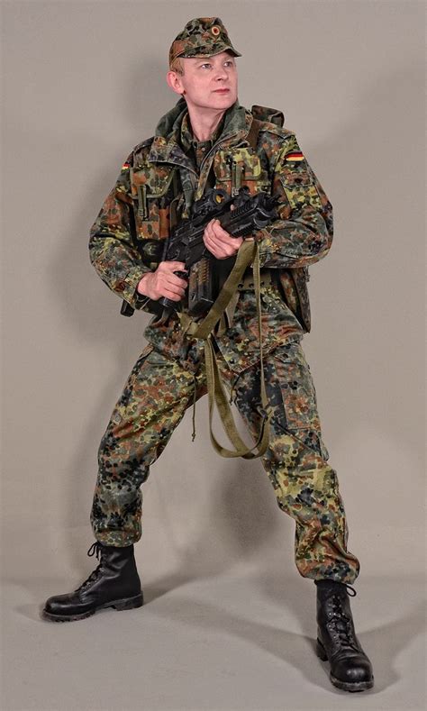 Military - uniform German soldiers flecktarn - 02 by MazUsKarL #bundeswehr #flecktarn #g36 # ...