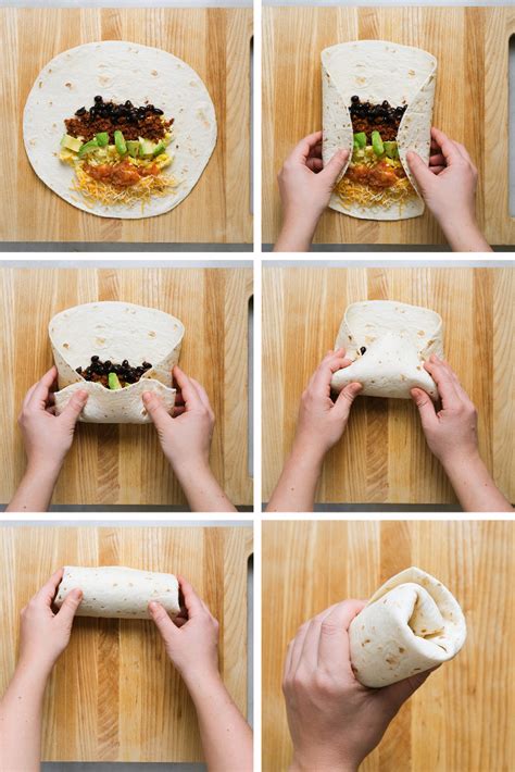 How to Fold a Burrito So None of Your Filling Falls Out | Healthy food recipes clean eating ...