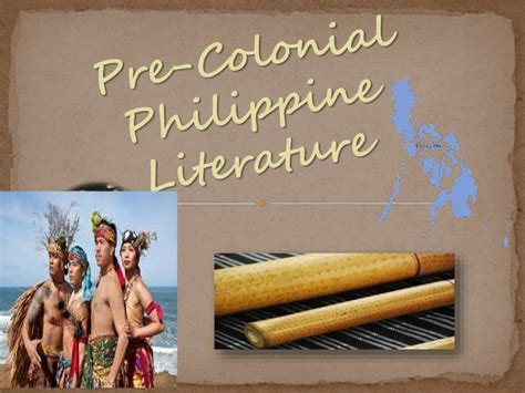 Pre Colonial Literature Philippines