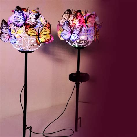 Colorful Solar Butterfly Lights For Garden