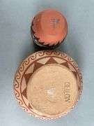Group of 2 Signed Native American Pottery Bowls - Matthew Bullock Auctioneers