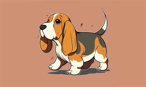 Basset Cartoon Clipart Hound