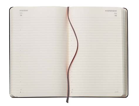 Moleskin Diary open - Prestige Products Ltd