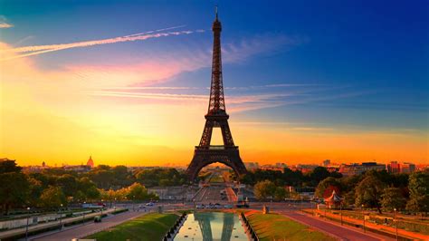Sunset in Paris - High Definition Wallpapers - HD wallpapers