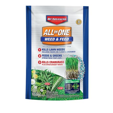 BAYER ADVANCED 24-lb 10000-sq ft 22-4 Weed & Feed in the Lawn ...