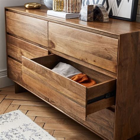 Anton 6-Drawer Dresser (62") | Diy dresser plans, Chest of drawers ...