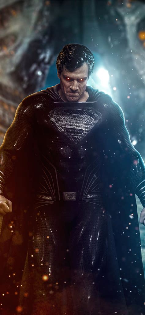 justice league superman black suit 4k iPhone 12 Wallpapers Free Download