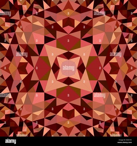 Brown abstract repeating triangle mosaic kaleidoscope pattern wallpaper - geometric vector ...