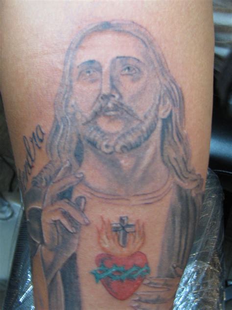 Jesus with sacred heart tattoo by dannewsome on DeviantArt