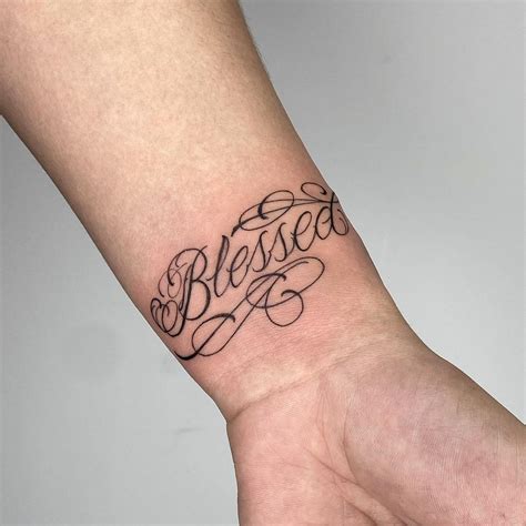 Discover more than 71 blessed lettering tattoo best - 3tdesign.edu.vn
