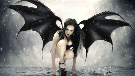 Wallpaper : fantasy art, fantasy girl, wings, realistic, demon ...