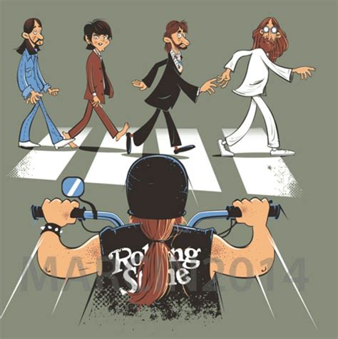 Pin by Marku$ on A b b e y. R o a d | Beatles drawing, Beatles cartoon, Beatles funny