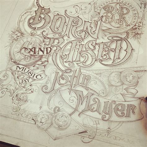 Born and Raised - John Mayer Album cover on Behance