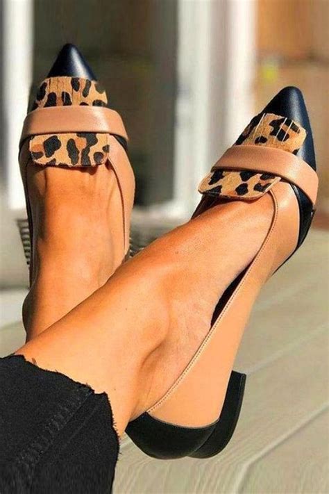 Leopard Point Toe Low Cut Flats – Patrita Point Toe Heels Outfit, Designer Handbag Brands ...
