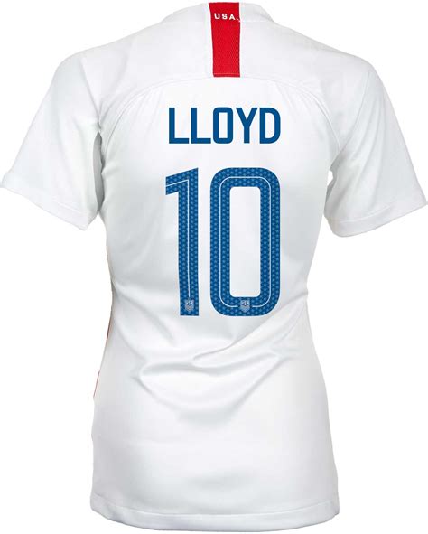 2018/19 Womens Nike Carli Lloyd USA Home Jersey - SoccerPro