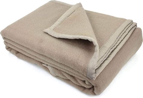 Linnea Blanket 220 x 240 cmpure Virgin Wool Lambswool 360 g/m² Brown Victoria Tourterelle ...