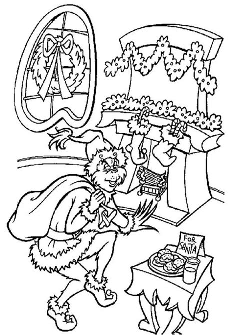 New Grinch Movie Coloring Pages - How The Grinch Stole Christmas ...