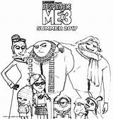 Despicable me 3 coloring Pages To print  COLORING PAGES PRINTABLECOM sketch template